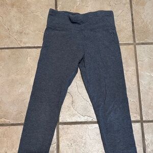 Justice Girls Size 10 Gray Ankle Athletic Leggings Comfortable Casual